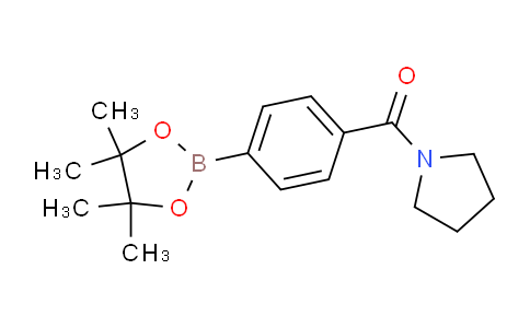 CAS No. 1073353-55-5, Pyrrolidin-1-yl(4-(4,4,5,5-tetramethyl-1,3,2-dioxaborolan-2-yl)phenyl)methanone