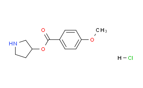 CAS No. 1220021-16-8, Pyrrolidin-3-yl 4-methoxybenzoate hydrochloride