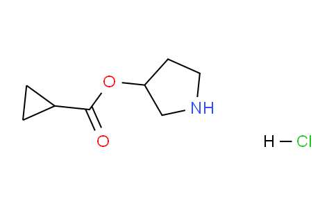 CAS No. 1219960-53-8, Pyrrolidin-3-yl cyclopropanecarboxylate hydrochloride