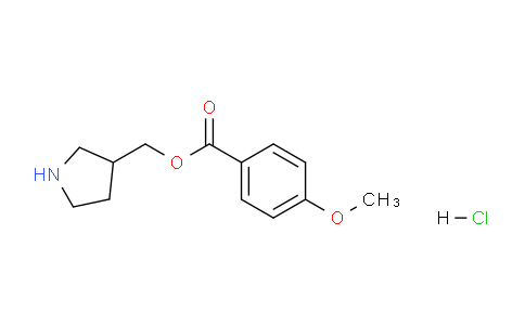 CAS No. 1220037-68-2, Pyrrolidin-3-ylmethyl 4-methoxybenzoate hydrochloride
