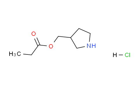 CAS No. 1220021-45-3, Pyrrolidin-3-ylmethyl propionate hydrochloride