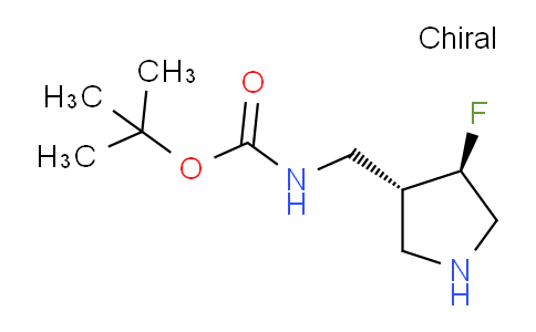 CAS No. 351370-65-5, rel-tert-Butyl (((3R,4R)-4-fluoropyrrolidin-3-yl)methyl)carbamate