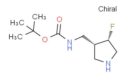 CAS No. 351369-58-9, rel-tert-Butyl (((3R,4S)-4-fluoropyrrolidin-3-yl)methyl)carbamate