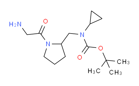 CAS No. 1353956-04-3, tert-Butyl ((1-(2-aminoacetyl)pyrrolidin-2-yl)methyl)(cyclopropyl)carbamate