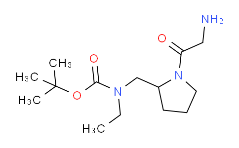 CAS No. 1353972-90-3, tert-Butyl ((1-(2-aminoacetyl)pyrrolidin-2-yl)methyl)(ethyl)carbamate