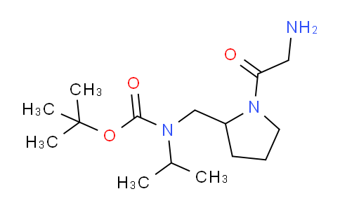 CAS No. 1353972-99-2, tert-Butyl ((1-(2-aminoacetyl)pyrrolidin-2-yl)methyl)(isopropyl)carbamate