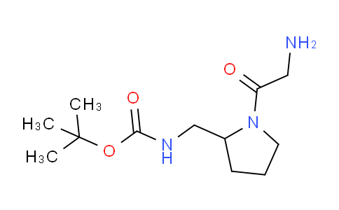 CAS No. 1353944-77-0, tert-Butyl ((1-(2-aminoacetyl)pyrrolidin-2-yl)methyl)carbamate