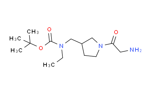 CAS No. 1353974-70-5, tert-Butyl ((1-(2-aminoacetyl)pyrrolidin-3-yl)methyl)(ethyl)carbamate