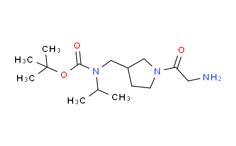 CAS No. 1353945-23-9, tert-Butyl ((1-(2-aminoacetyl)pyrrolidin-3-yl)methyl)(isopropyl)carbamate