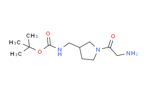 CAS No. 1353984-33-4, tert-Butyl ((1-(2-aminoacetyl)pyrrolidin-3-yl)methyl)carbamate