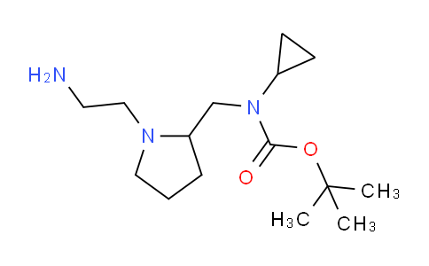 CAS No. 1353974-64-7, tert-Butyl ((1-(2-aminoethyl)pyrrolidin-2-yl)methyl)(cyclopropyl)carbamate