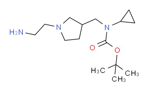 CAS No. 1353974-68-1, tert-Butyl ((1-(2-aminoethyl)pyrrolidin-3-yl)methyl)(cyclopropyl)carbamate