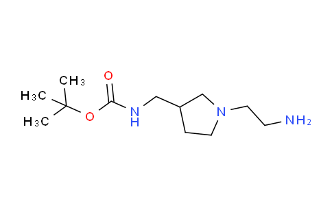CAS No. 173340-52-8, tert-Butyl ((1-(2-aminoethyl)pyrrolidin-3-yl)methyl)carbamate