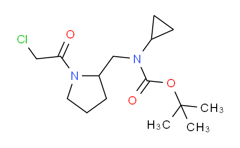 CAS No. 1353966-97-8, tert-Butyl ((1-(2-chloroacetyl)pyrrolidin-2-yl)methyl)(cyclopropyl)carbamate