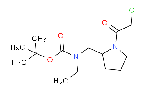 CAS No. 1353943-45-9, tert-Butyl ((1-(2-chloroacetyl)pyrrolidin-2-yl)methyl)(ethyl)carbamate