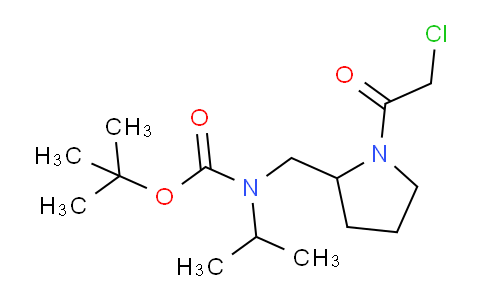 CAS No. 1353988-91-6, tert-Butyl ((1-(2-chloroacetyl)pyrrolidin-2-yl)methyl)(isopropyl)carbamate