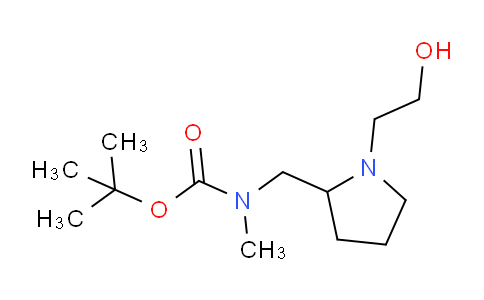 CAS No. 1353986-94-3, tert-Butyl ((1-(2-hydroxyethyl)pyrrolidin-2-yl)methyl)(methyl)carbamate