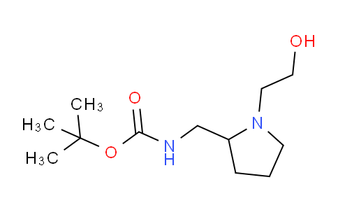 CAS No. 1353952-30-3, tert-Butyl ((1-(2-hydroxyethyl)pyrrolidin-2-yl)methyl)carbamate