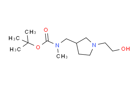 CAS No. 1353955-85-7, tert-Butyl ((1-(2-hydroxyethyl)pyrrolidin-3-yl)methyl)(methyl)carbamate