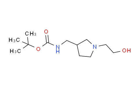 CAS No. 1353944-01-0, tert-Butyl ((1-(2-hydroxyethyl)pyrrolidin-3-yl)methyl)carbamate