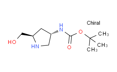 CAS No. 1070295-74-7, tert-Butyl ((3S,5R)-5-(hydroxymethyl)pyrrolidin-3-yl)carbamate