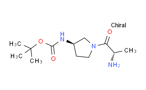 CAS No. 1401668-70-9, tert-Butyl ((R)-1-((S)-2-aminopropanoyl)pyrrolidin-3-yl)carbamate