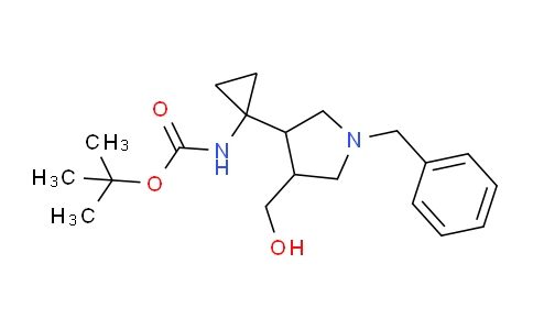 CAS No. 1373028-43-3, tert-Butyl (1-(1-benzyl-4-(hydroxymethyl)pyrrolidin-3-yl)cyclopropyl)carbamate