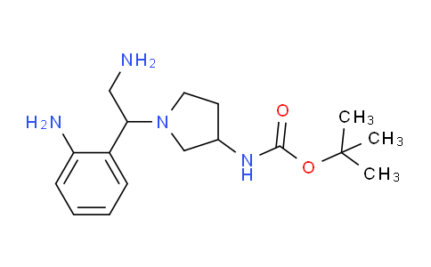 CAS No. 886365-01-1, tert-Butyl (1-(2-amino-1-(2-aminophenyl)ethyl)pyrrolidin-3-yl)carbamate