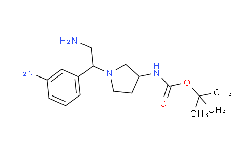 CAS No. 886365-13-5, tert-Butyl (1-(2-amino-1-(3-aminophenyl)ethyl)pyrrolidin-3-yl)carbamate