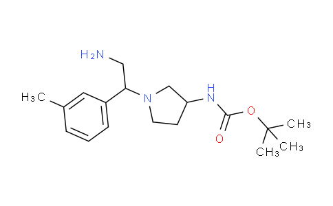 CAS No. 886365-11-3, tert-Butyl (1-(2-amino-1-(m-tolyl)ethyl)pyrrolidin-3-yl)carbamate