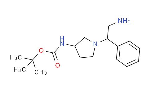 CAS No. 886365-41-9, tert-Butyl (1-(2-amino-1-phenylethyl)pyrrolidin-3-yl)carbamate