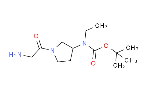 CAS No. 1353987-16-2, tert-Butyl (1-(2-aminoacetyl)pyrrolidin-3-yl)(ethyl)carbamate
