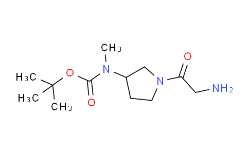 CAS No. 1353964-05-2, tert-Butyl (1-(2-aminoacetyl)pyrrolidin-3-yl)(methyl)carbamate