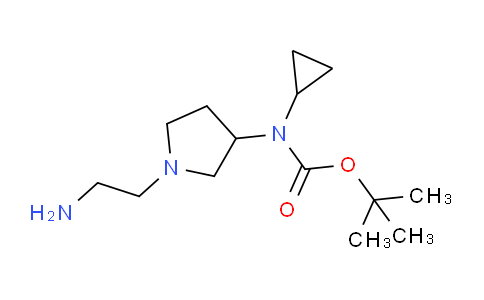 CAS No. 1353944-40-7, tert-Butyl (1-(2-aminoethyl)pyrrolidin-3-yl)(cyclopropyl)carbamate
