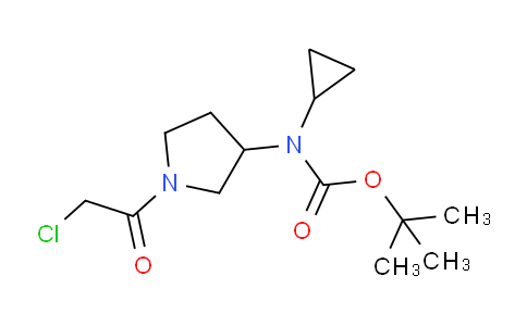 CAS No. 1353953-37-3, tert-Butyl (1-(2-chloroacetyl)pyrrolidin-3-yl)(cyclopropyl)carbamate