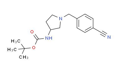 CAS No. 1370594-77-6, tert-Butyl (1-(4-cyanobenzyl)pyrrolidin-3-yl)carbamate