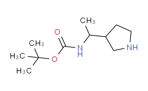 CAS No. 107258-90-2, tert-Butyl (1-(pyrrolidin-3-yl)ethyl)carbamate