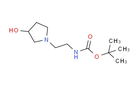 CAS No. 857637-41-3, tert-Butyl (2-(3-hydroxypyrrolidin-1-yl)ethyl)carbamate