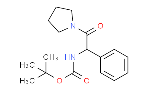 CAS No. 136329-30-1, tert-Butyl (2-oxo-1-phenyl-2-(pyrrolidin-1-yl)ethyl)carbamate
