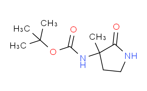 CAS No. 308817-68-7, tert-Butyl (3-methyl-2-oxopyrrolidin-3-yl)carbamate