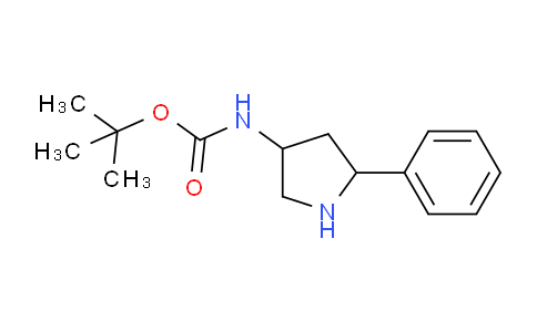 CAS No. 1253789-67-1, tert-Butyl (5-phenylpyrrolidin-3-yl)carbamate