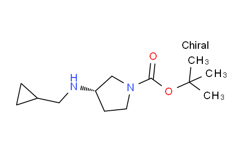 CAS No. 887767-14-8, tert-Butyl (S)-3-((cyclopropylmethyl)amino)pyrrolidine-1-carboxylate