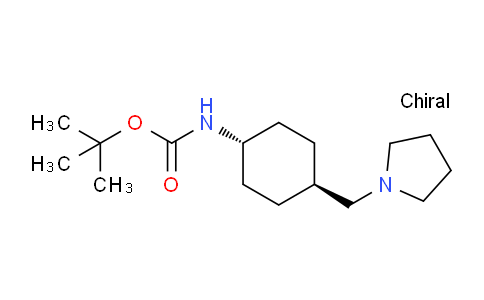 CAS No. 1356953-45-1, tert-Butyl (trans-4-(pyrrolidin-1-ylmethyl)cyclohexyl)carbamate