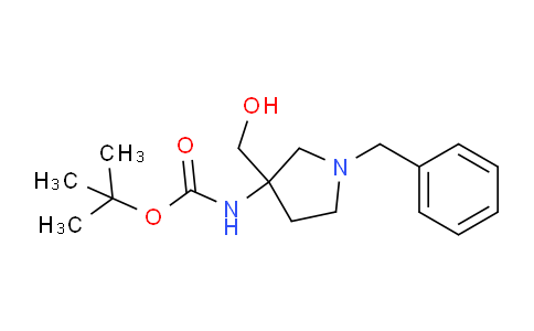 CAS No. 475469-14-8, tert-butyl 1-benzyl-3-(hydroxymethyl)pyrrolidin-3-ylcarbamate