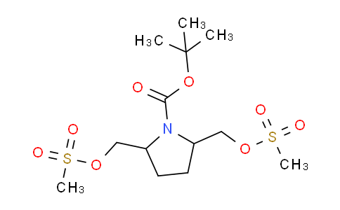 CAS No. 1279821-96-3, tert-Butyl 2,5-bis(((methylsulfonyl)oxy)methyl)pyrrolidine-1-carboxylate