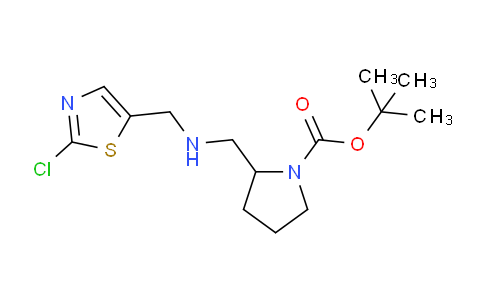 CAS No. 1261233-34-4, tert-Butyl 2-((((2-chlorothiazol-5-yl)methyl)amino)methyl)pyrrolidine-1-carboxylate