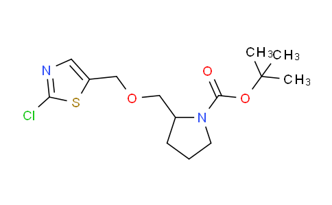 CAS No. 1261233-66-2, tert-Butyl 2-(((2-chlorothiazol-5-yl)methoxy)methyl)pyrrolidine-1-carboxylate