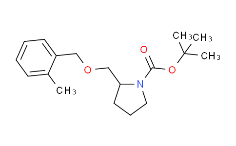 CAS No. 1121602-79-6, tert-Butyl 2-(((2-methylbenzyl)oxy)methyl)pyrrolidine-1-carboxylate