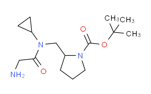 CAS No. 1353986-62-5, tert-Butyl 2-((2-amino-N-cyclopropylacetamido)methyl)pyrrolidine-1-carboxylate