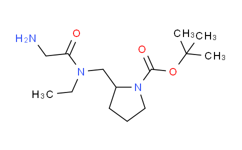CAS No. 1353957-35-3, tert-Butyl 2-((2-amino-N-ethylacetamido)methyl)pyrrolidine-1-carboxylate